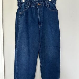 Express Paperbag Waist Stretch Jeans Joggers Pants. Size 14 S